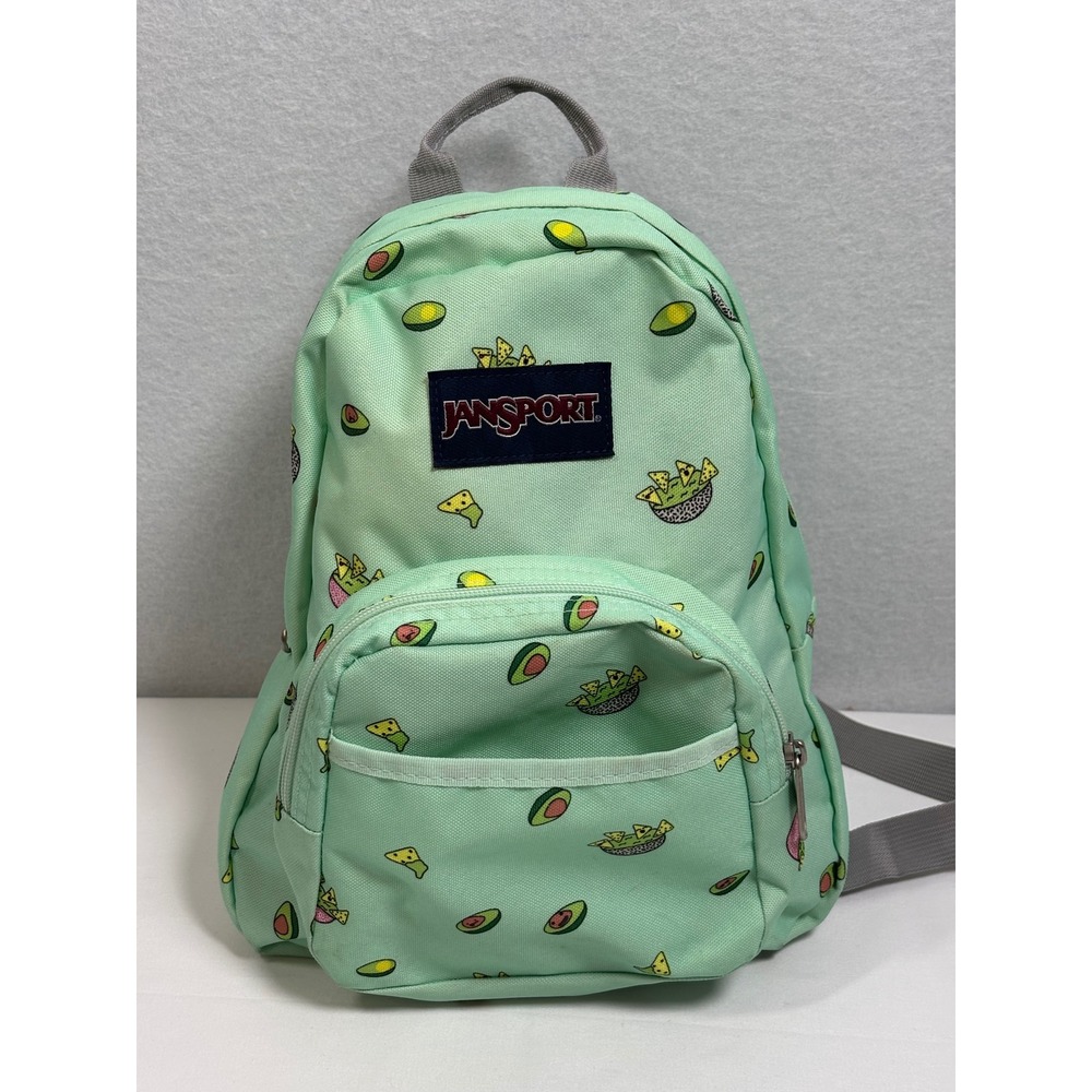JanSport Half Pint Mini Backpack Avocado Guacamole Nachos Mint Green JS00TDH6